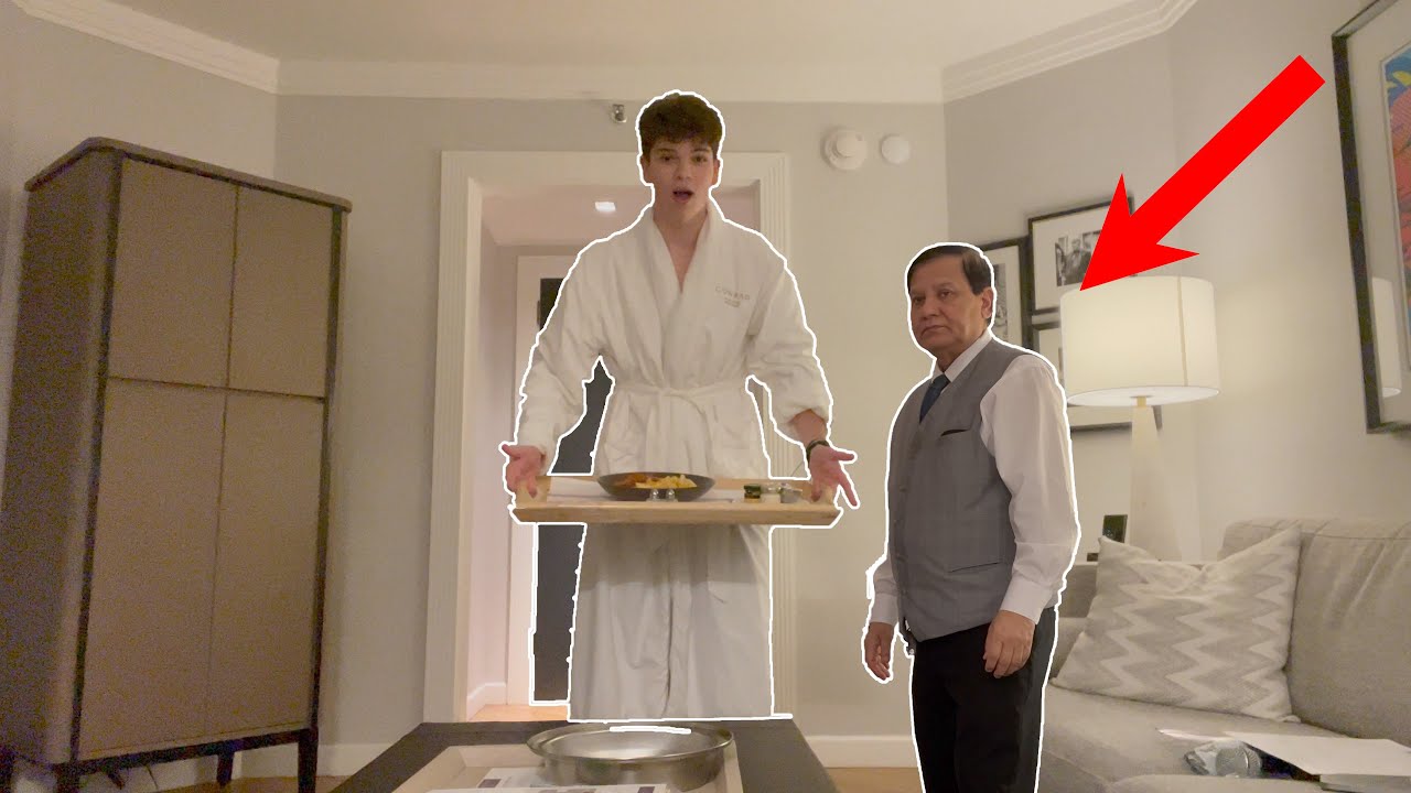 Ordering Room Service Naked Prank Youtube