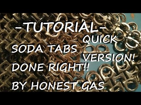 Tutorial- (Quick Version) Soda Tab / Pop Top Chainmail Done the Right Way