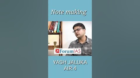Descriptive notes or bullet notes? Yash Jaluka upsc topper #upsc #upscpreparation