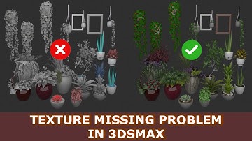 3DS MAX TEXTURE MISSING PROBLEM
