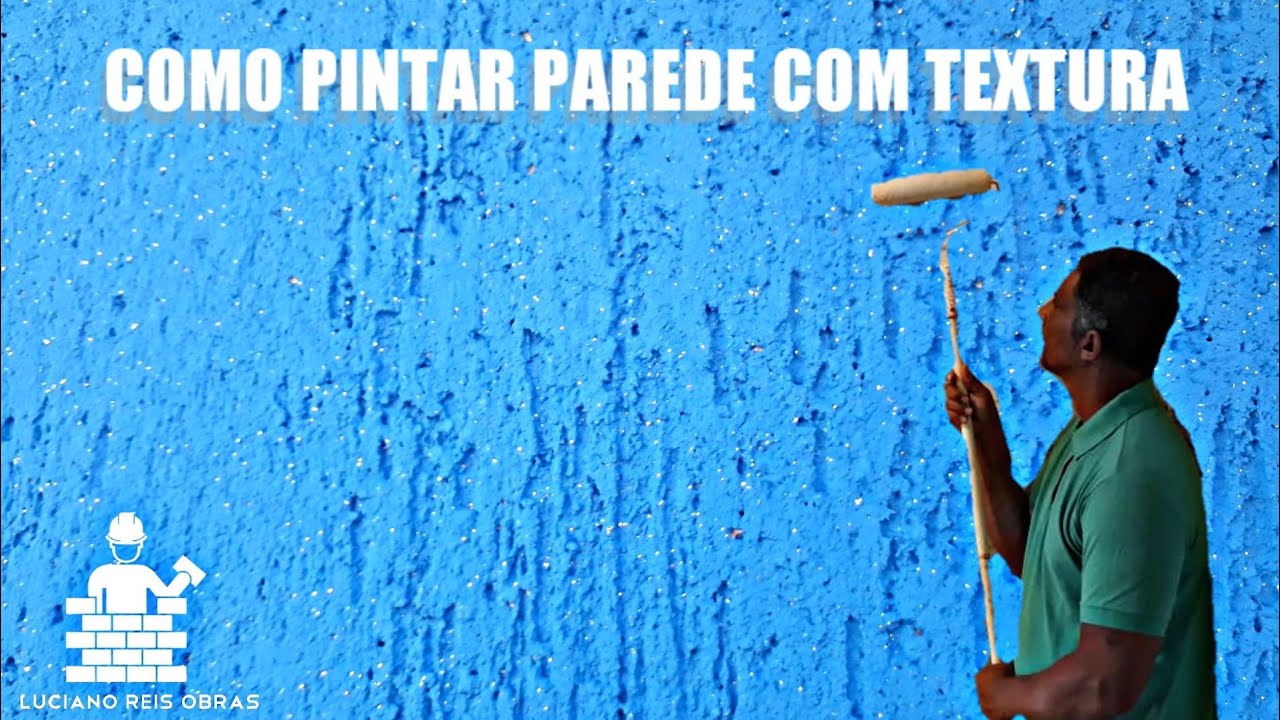 COMO PINTAR PAREDE COM TEXTURA! ( GRAFIATO) #lucianoreisobras,# pintura ...