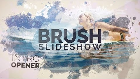 Brush Slideshow Premiere Pro Templates