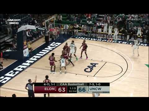 #CAAHoops Highlights: UNCW 73, Elon 66 (1/12/22)