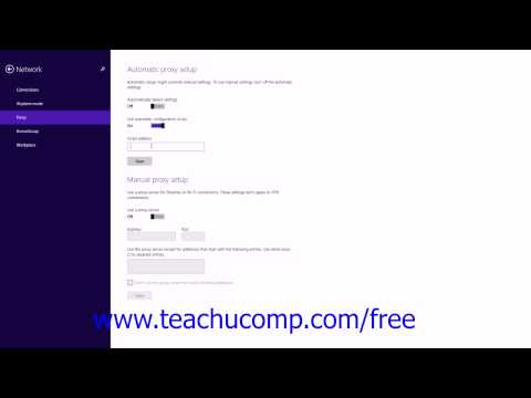Windows 8.1 Tutorial "Network" Settings Microsoft Training Lesson 3.7
