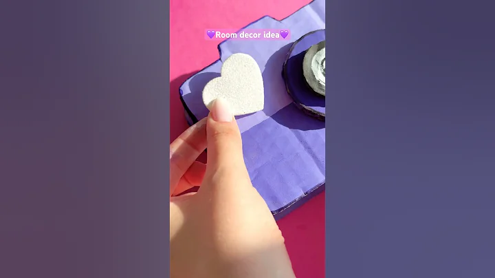Room decor idea💜 DIY pencil holder✨ thumbnail