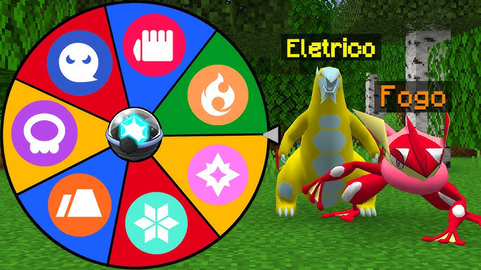 ROLETA ESCOLHE OS NOVOS POKÉMONS NO PIXELMON 