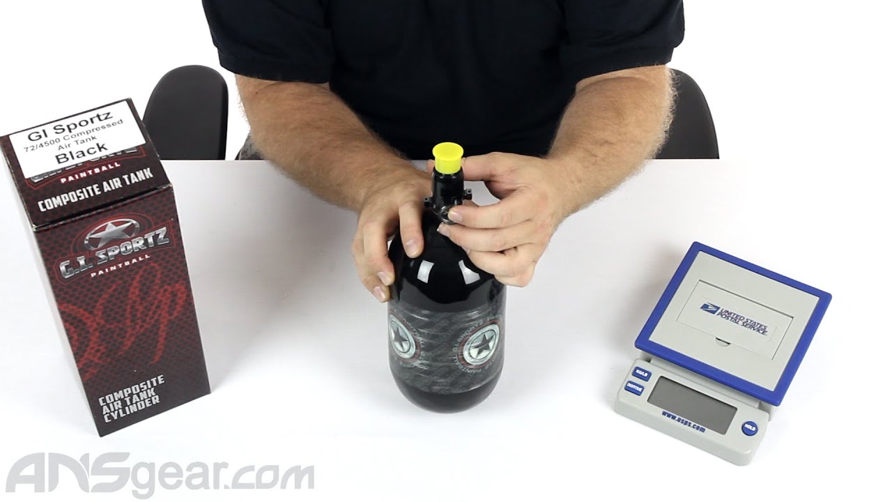 Réservoir HPA en fibre de carbone 30 MPa, 4 500 psi, 0,37 l, 22 Cu