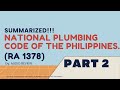 NATIONAL PLUMBING CODE OF THE PHILIPPINES (SUMMARIZED) chapter 3