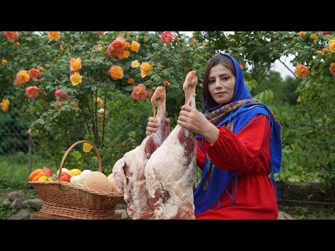 Rural Style Cooking Of Lamb and Onions Recipe in a Peaceful Village ♧ Cooking Vlog