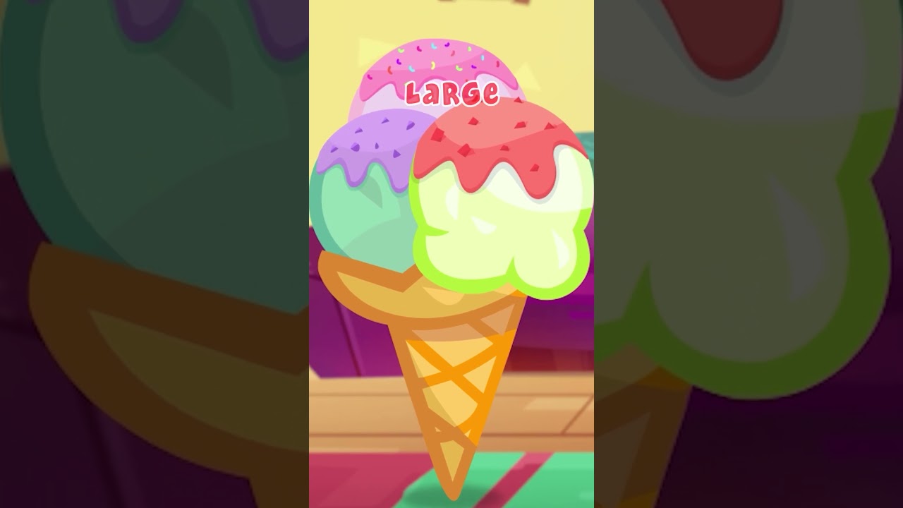 Learn Sizes of Ice Cream with Om Nom 