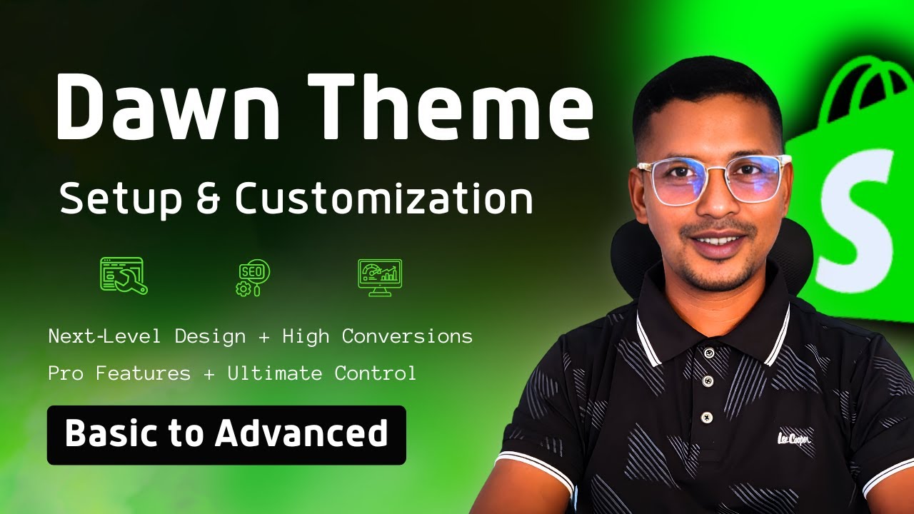 Dawn Shopify Theme Setup & Customization ✅ Basic to Advanced Live Tutorial - Class 8