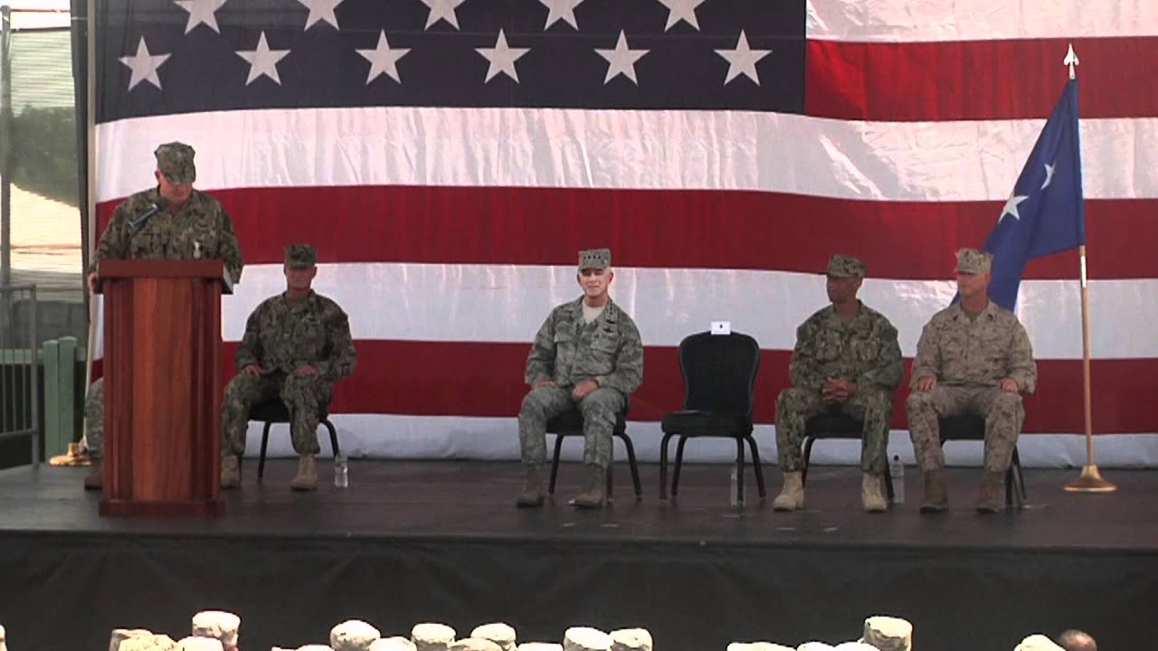 Joint Task Force Guantanamo Holds Change of Command - YouTube