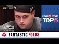 Top 5 Fantastic Folds ♠️ Poker Top 5 ♠️ PokerStars Global