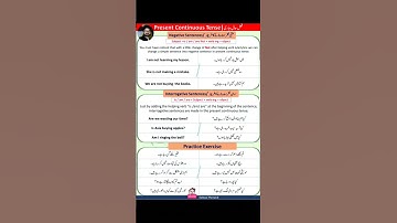 Present Continuous Tense| Present Continuous Tense in Urdu/Hindi| Tenses in English| #Tense