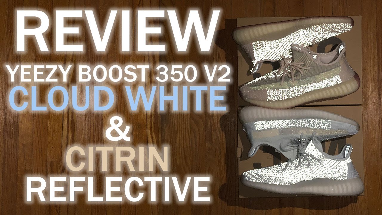 Is REFLECTIVE worth? || adidas Yeezy Boost 350 V2 Cloud White Reflective &  Citrin Reflective Review