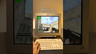 de_dust LAN war in the 2000s at Internet Cafe...🥹 #retropc #crtgaming #cs1_6 #counterstrike #2000s