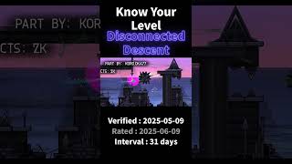 Know Your Level | Disconnected Descent #geometrydash  #gd #extremedemon #gaming #games #music