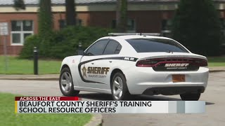 School Resource Officers in Beaufort County finish up their certification program
