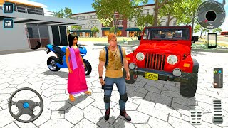 Indian Heavy Driver Simulator #2 - Red Jeep, Jetpack and Bike Driving - Android Gameplay screenshot 5