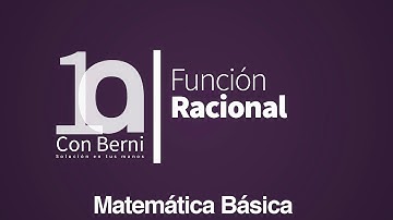 A.23. Funciones. 10. Función racional I