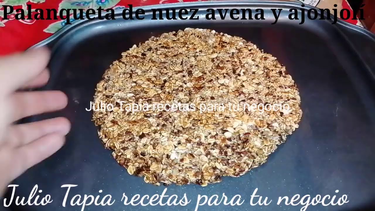 Fácil y rápido palanqueta mixta de nuez avena y ajonjolí dulces típicos  mexicanos - YouTube