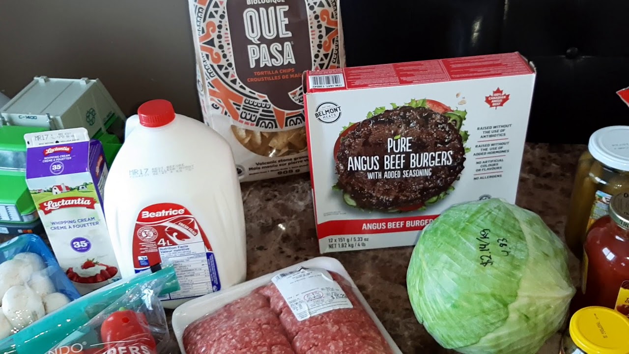 250 Canadian Grocery Haul Costco & Walmart Food Haul (March 1, 2020