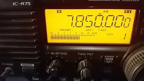 7850 kHz: CHU (Time signal station), Ottawa CANADA