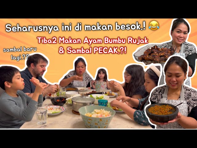 BABLAS 1 1/2 EKOR AYAM LUDES‼️AYAM BUMBU RUJAK & SAMBAL PECAK, SAMBAL CITA RASA BARU‼️ class=