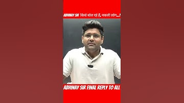 ABHINAY SIR REPLIED TO ALL||#shorts #abhinaymaths