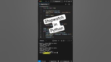 Simple Stopwatch in Python - Python for Beginners