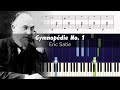 Erik satie  gymnopdie no 1  accurate piano tutorial