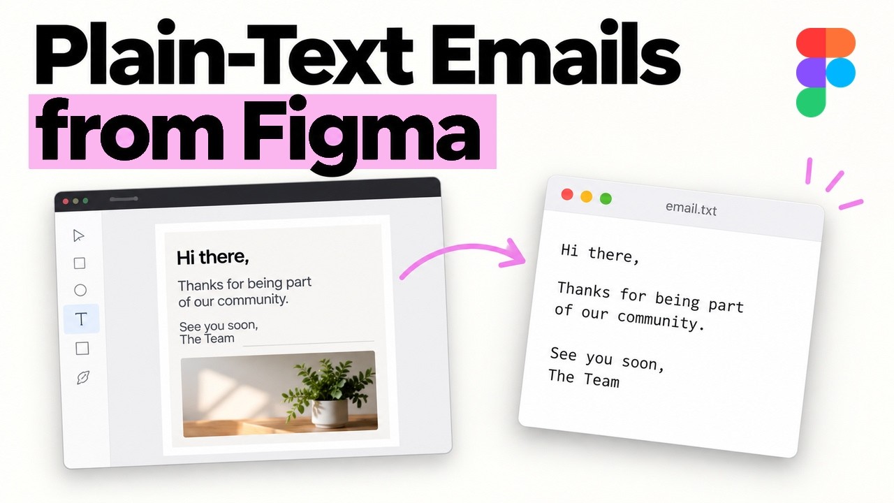 Figma Tutorial: Automatically export Plain Text emails from Figma - YouTube