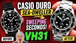 I Turned a Casio Duro into a Sweeping Seconds Rolex Sea-Dweller! | Watch & Mod #3