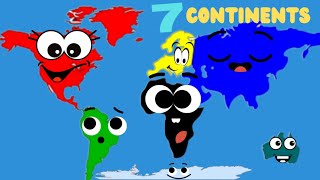 7 continents song|continents for kids|Asia,Europe, America🌍