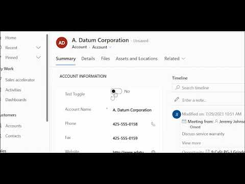 Nullable Two Option Set PCF