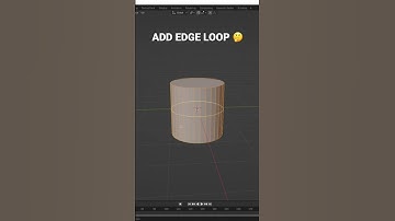 How to Model in Blender - Add an Edge Loop 🤔 #shorts