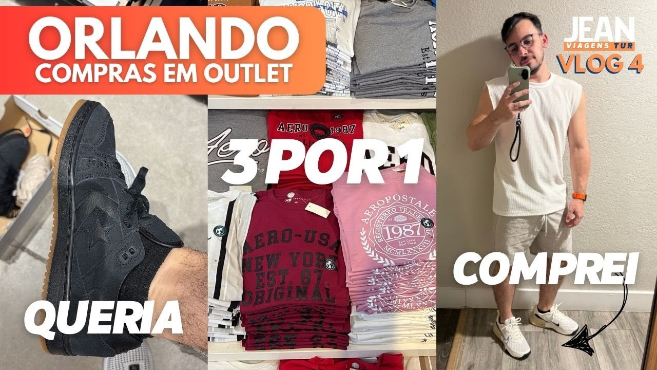 Orlando | Um dia de Outlets e comprando Tenis na Nike Vineland Premium | Jean Viagens Tur
