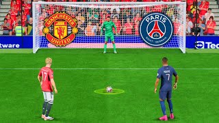 MANCHESTER UNITED VS PSG l MBAPPE , GARNACHO, RASHFORD  l FC 24 PENALTY SHOOTOUT