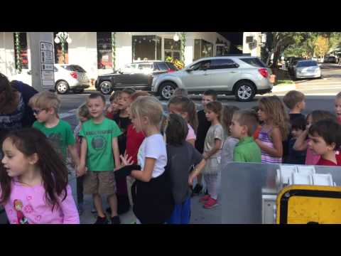 Montessori at Roseborough children Caroling in Downtown Mount Dora