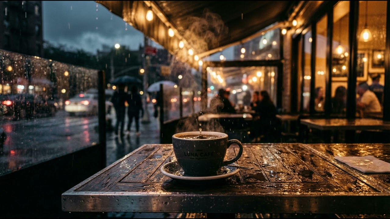 [♪] 흐릿한 날 카페 분위기 [ 빗방울의 합창 ]