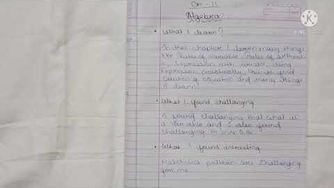 Math learners diary class 6 kV ch-9 to ch-14