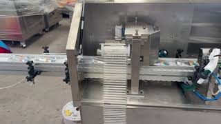 Hot sales straw applicator machine for self standing bag