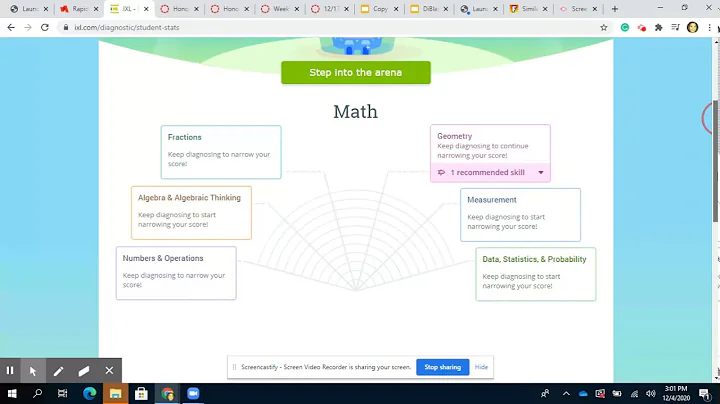 IXL Diagnostic Directions