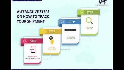 How to track your Chrisvicmall shipping order