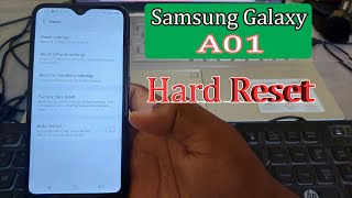 Samsung A01 Hard Reset