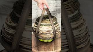 Кашпо 2л со съёмными ручками #rattan #garden #кашпо #diy #vase #home #своимируками