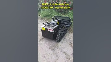 ROBOT cắt cỏ 15hp,bám đất tốt cực tốt,leo đồi dốc khoẻ phù hợp mọi địa hình #robotcatco #shorts