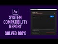 Gambar cover System compatibility report Unsupported Drivers Error | Adobe After Effect