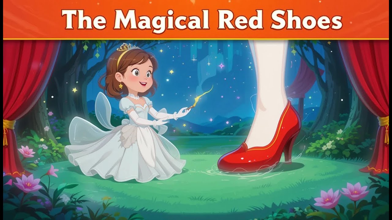 The Magical Red Shoes 👠 learn english| Bedtime Story for Kids | Fairy ...