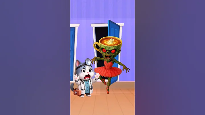 the cute cat meets ballerina cappucina🙀 #catvideos #cutecat #catlover #trendingshorts